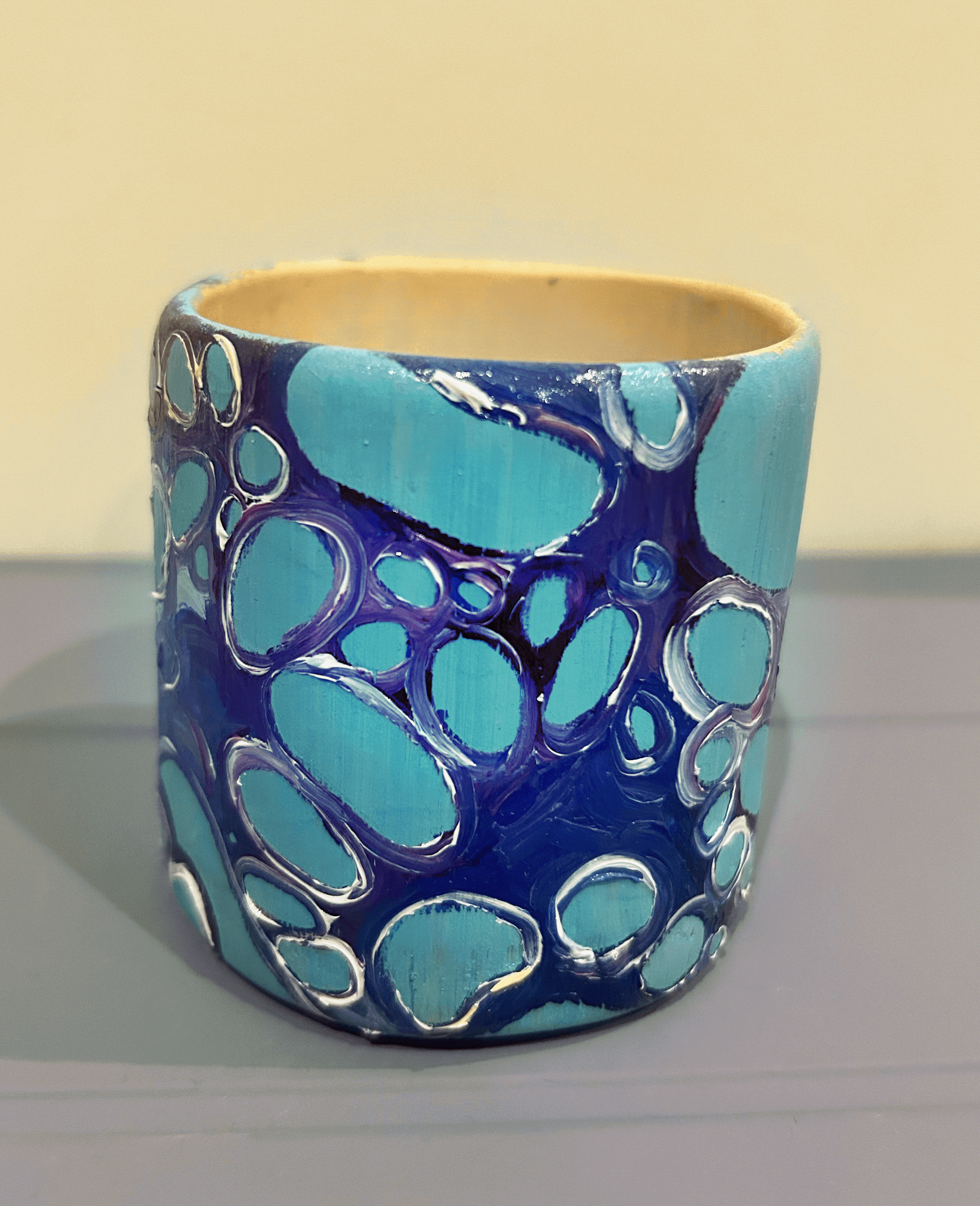 Painted bamboo arcane cup